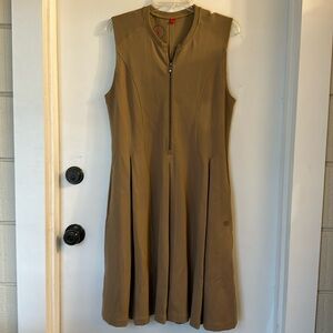 Wilson sleeveless club dress pleated brown women’s XL